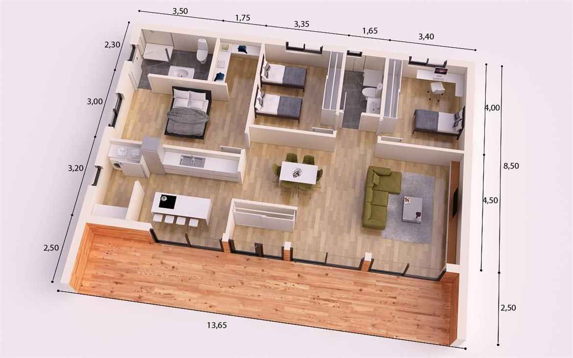 Ahşap Ev Planları